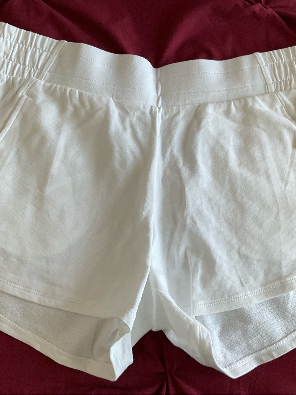 all in motion White Women's Athletic Elastic-Waist Shorts